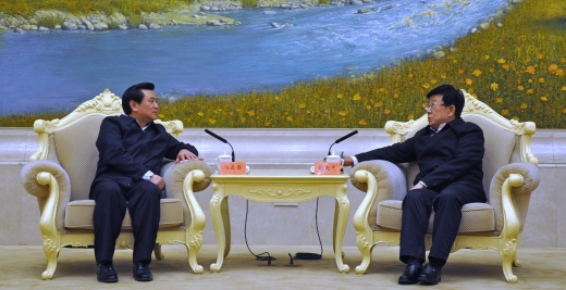 冯正霖会见河北省委书记、省人大常委会主任赵